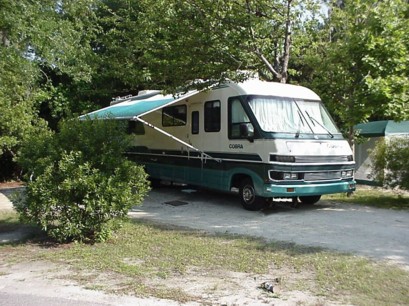 Camped at James Island, SC. Sure was a pretty motor home.